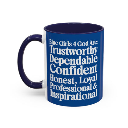 Blue Girls 4 God Mug - Color Collection