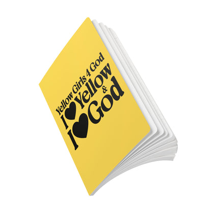 Yellow Girls 4 God Softcover Journal – Double-Sided Inspirational Faith Journal | 100 or 200 Pages | Notebook for Girls & Women Who Love God