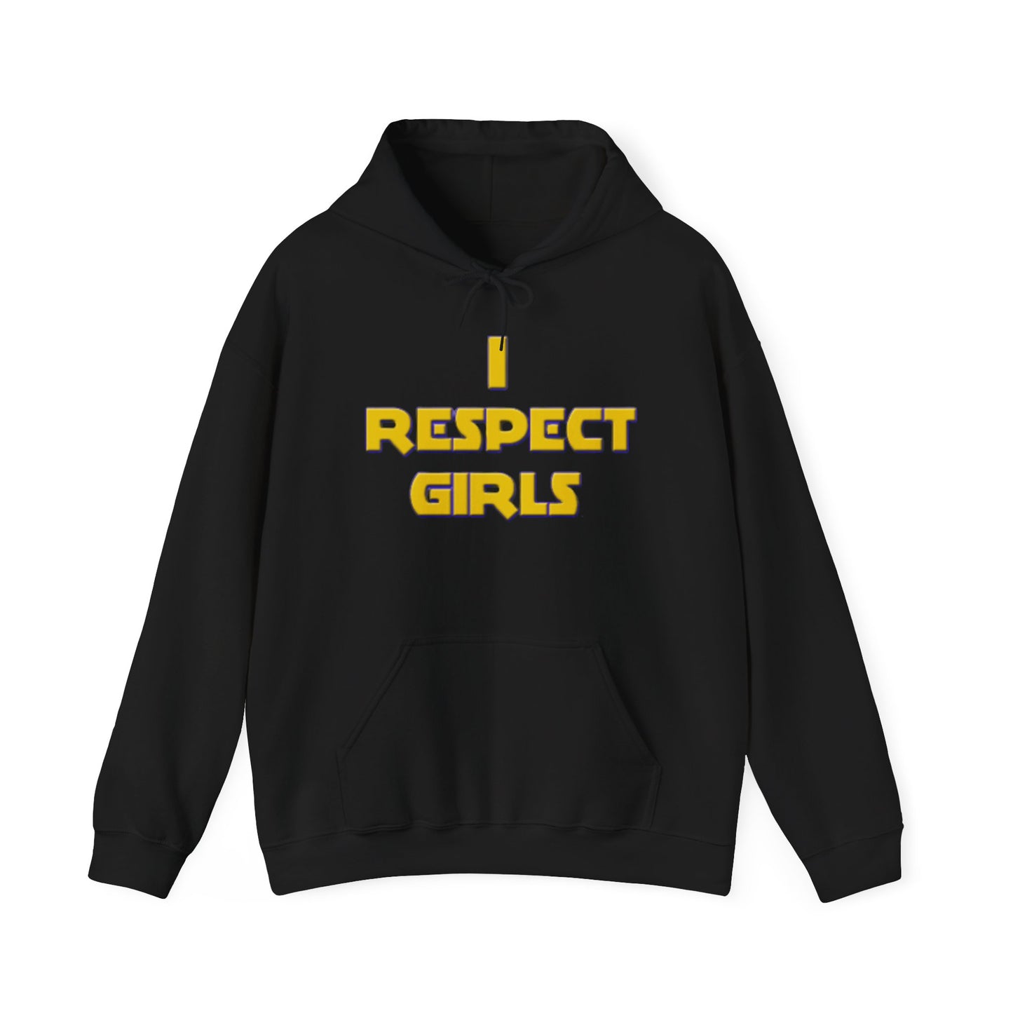 I Respect Girls Adult Hoodie - Real Men Lead With Respect