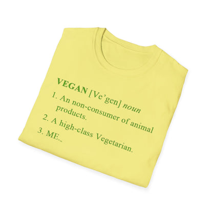 Vegan Definition Unisex T-Shirt - Funny & Bold Plant-Based Statement Tee