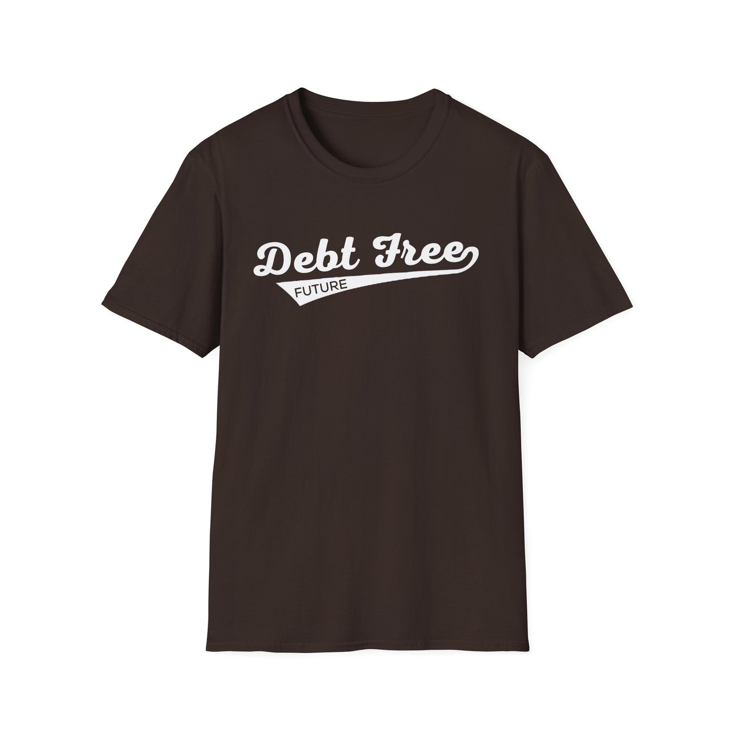 Debt Free Future Baseball Script Unisex T-Shirt - Motivational Money Mindset - Debt-Free Lifestyle Gift