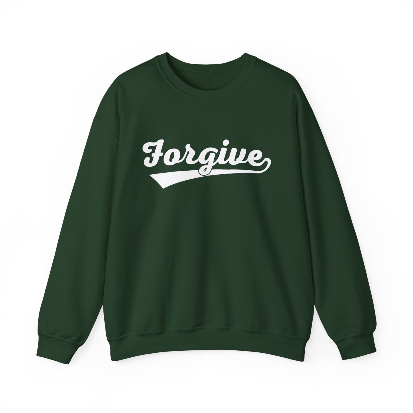 HomeRun Forgive Sweatshirt | Baseball Script Crewneck | Inspirational Graphic Sweatshirt | Motivational Unisex Sweatshirt