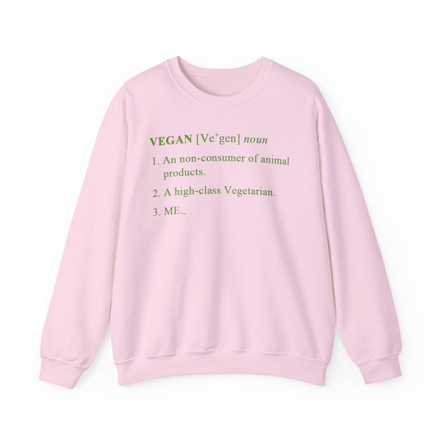 Vegan Definition Unisex Sweatshirt -  Funny & Bold Plant-Based Statement Pullover