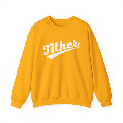 Home Run Tither Sweatshirt | Baseball Script Crewneck | Inspirational Giving Sweatshirt | Motivational Unisex Sweatshirt