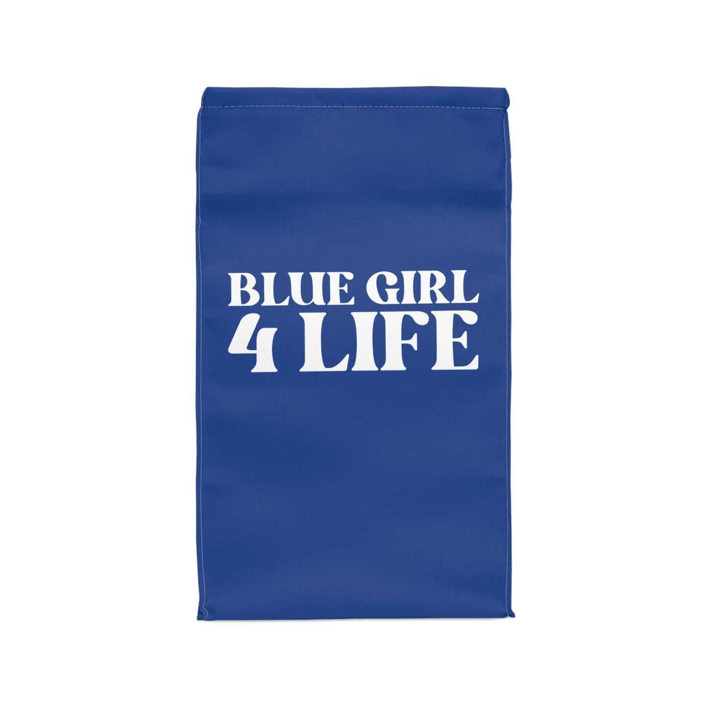 Blue Girl 4 Life Lunch Bag – Double-Sided Inspirational Blue Girl Lunch Tote | Insulated Lunch Bag | Girl Power Lunch Box