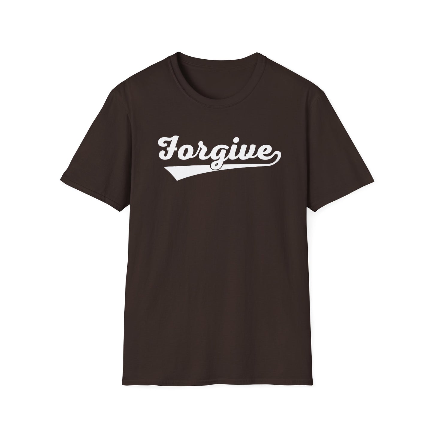 HomeRun Forgive Unisex T-Shirt | Baseball Script Tee | Inspirational Graphic Shirt | Positive Message Apparel | Motivational Unisex Shirt