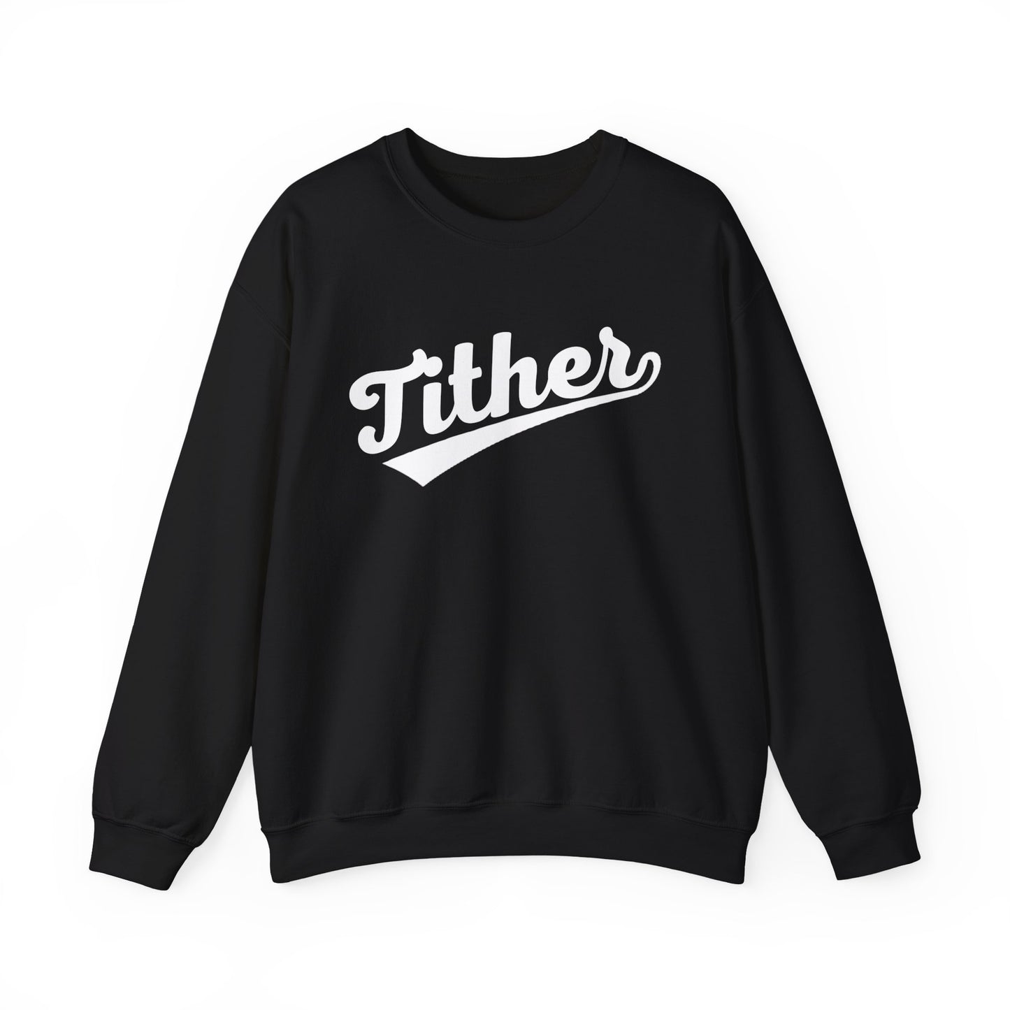 Home Run Tither Sweatshirt | Baseball Script Crewneck | Inspirational Giving Sweatshirt | Motivational Unisex Sweatshirt