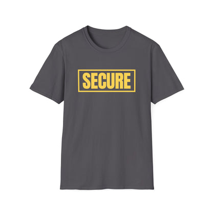 Secure Yellow Design Unisex T-Shirt - Confidence You Can Feel & Faith You Can Wear