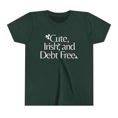 Cute, Irish & Debt Free Toddler Tee with Purpose! Perfect for St. Patrick's Day!