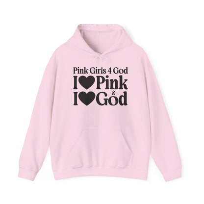 Pink Girls 4 God Adult Hoodie -  You are Positive, Polite, Charming, Optimistic, Compassionate, Affectionate, and Kind!