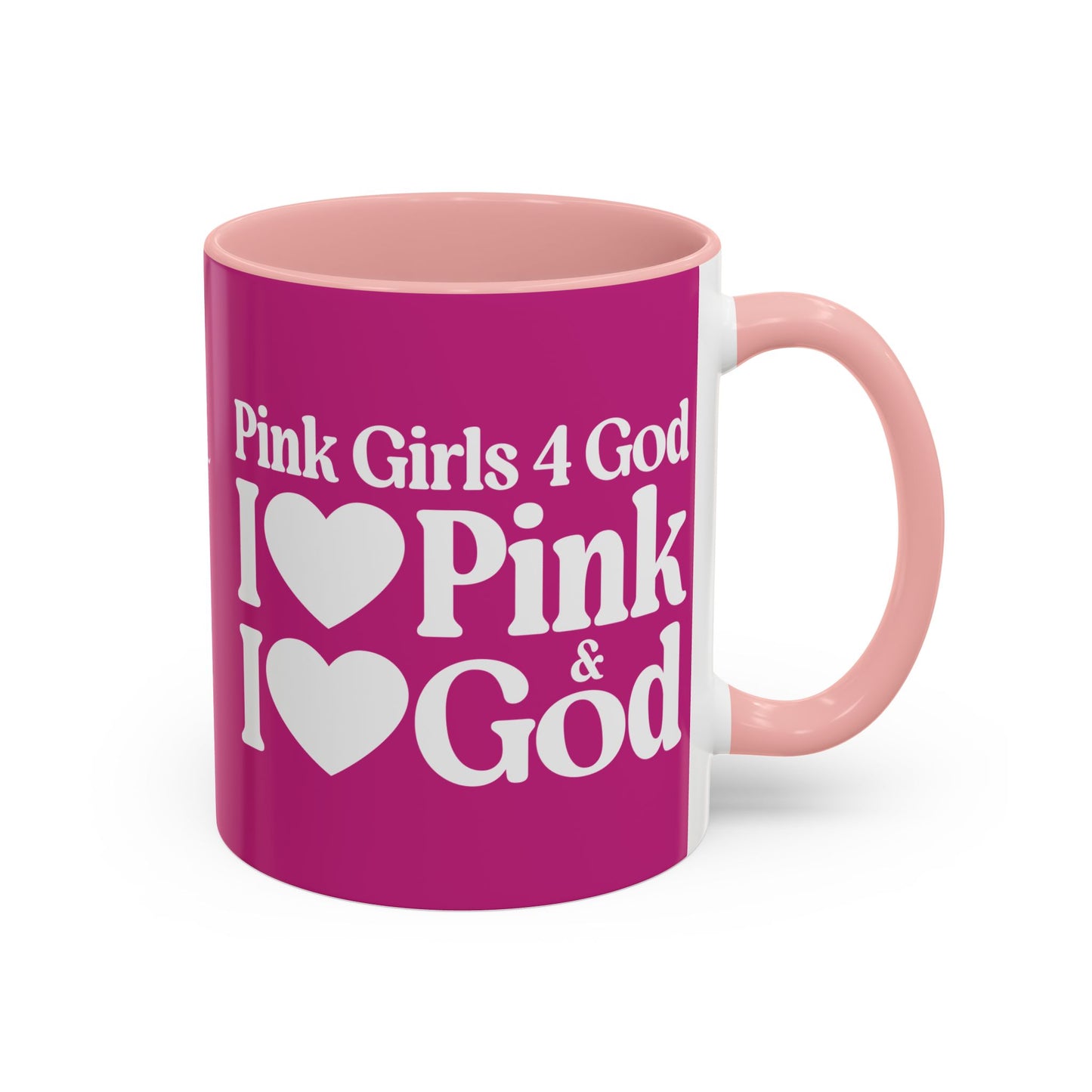Pink Girls 4 God Mug  - Color Collection