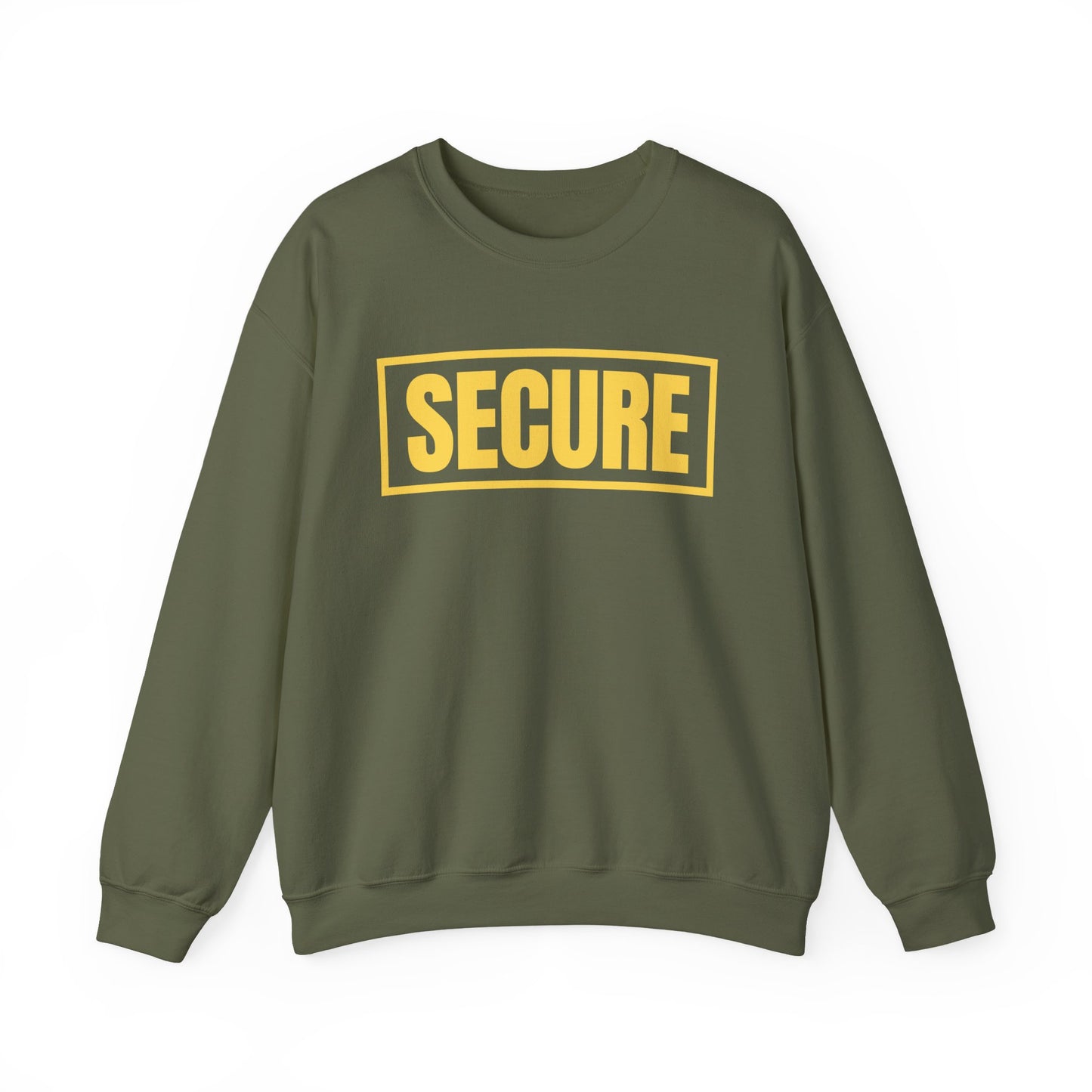 Secure Yellow Design Unisex Sweatshirt - Confidence You Can Feel & Faith You Can Wear