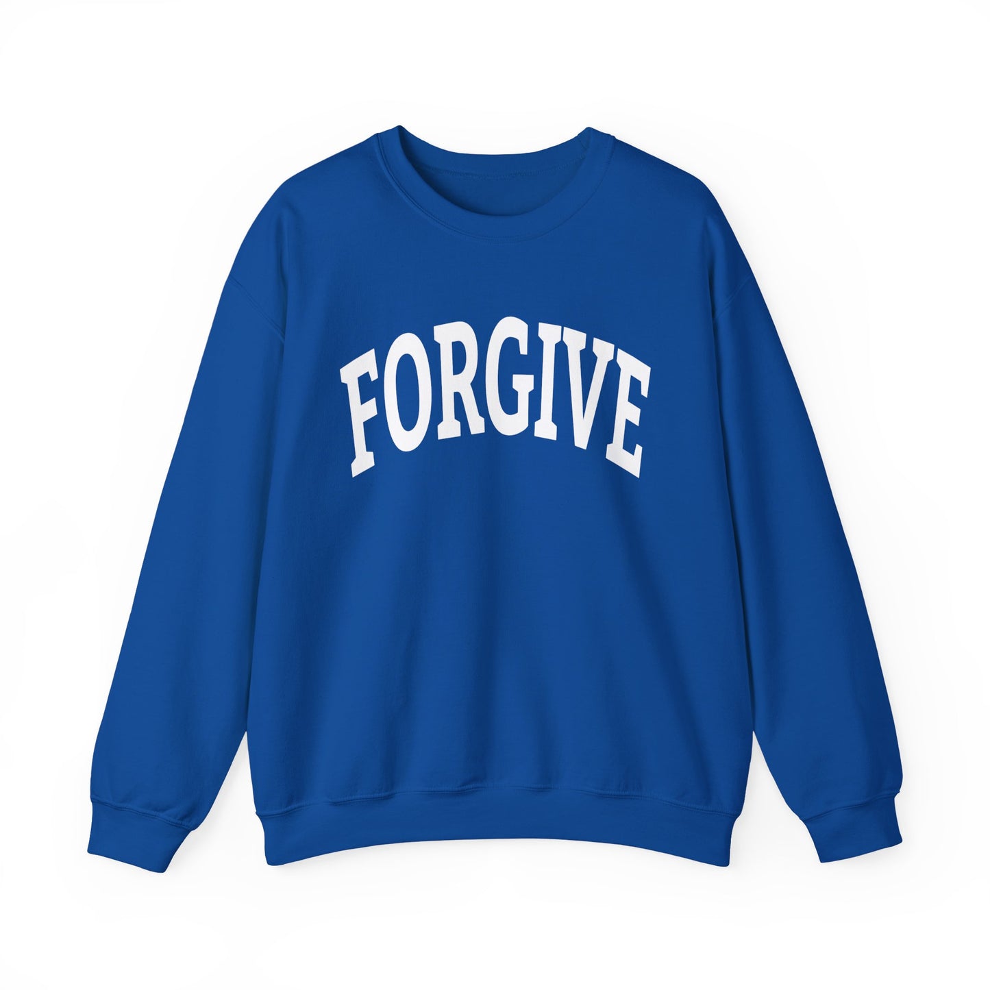 FREELY FORGIVE Collegiate Style Sweathirt | Faith-Based Sweatshirt | Christian Streetwear | Inspirational Gift