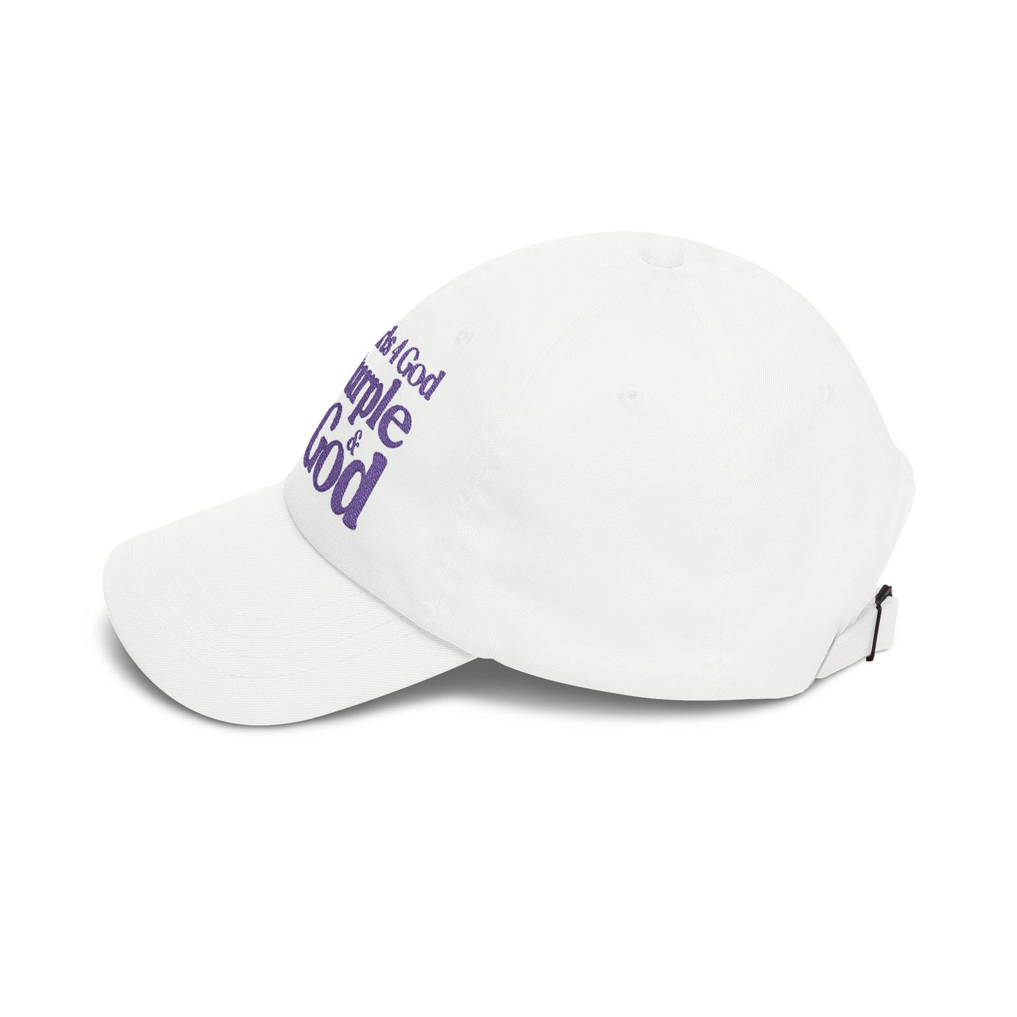 Purple Girls 4 God Embroidered Adjustable Baseball Cap – Power in Purple Faith-Based Hat