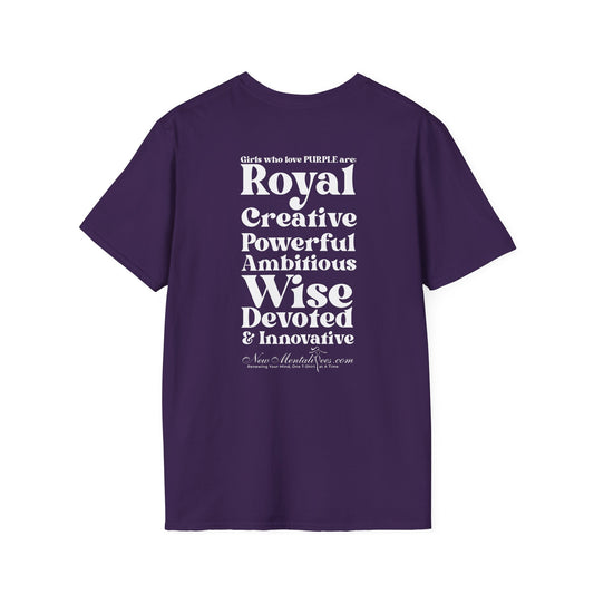 Purple Girl 4 Life T-Shirt - Cute Ladies Purple Graphic Tee, Inspirational Shirt, Positive Affirmation Unisex T-Shirt, Purple Fashion Tee
