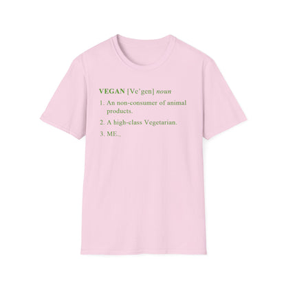Vegan Definition Unisex T-Shirt - Funny & Bold Plant-Based Statement Tee