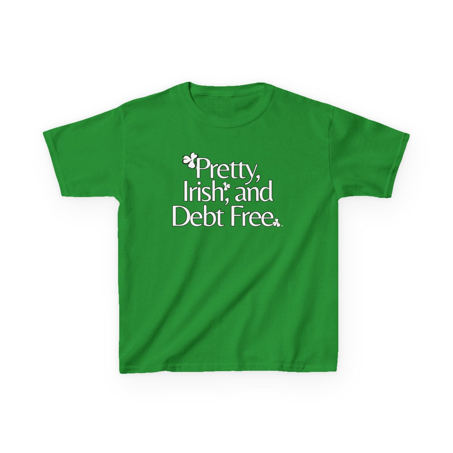 Pretty, Irish & Debt Free Youth Tee with Purpose! Perfect for St. Patrick's Day!