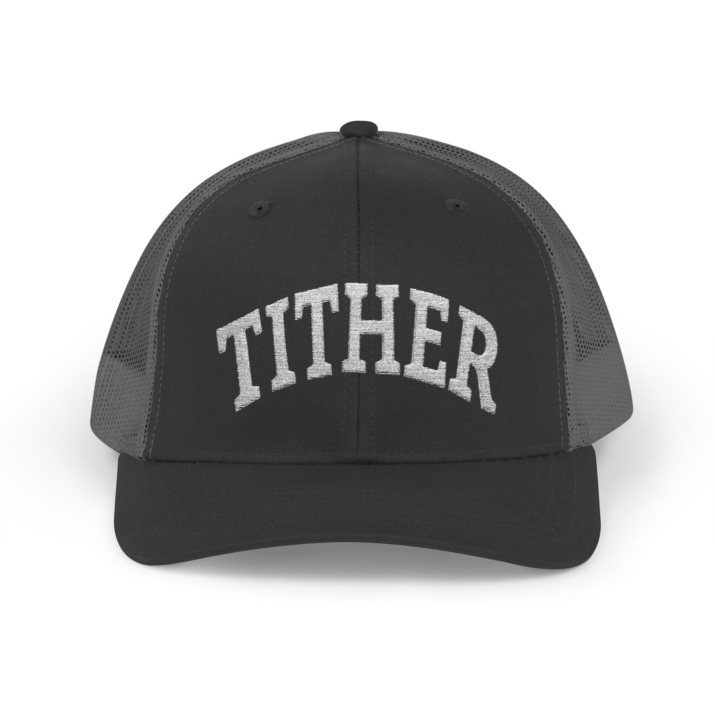 Tither Collegiate Cap | Embroidered Christian Baseball Hat, Unisex Adjustable Faith-Based Cap, Tithing Lifestyle Hat, Church Wear