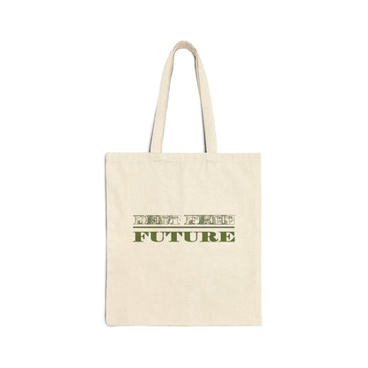 Debt Free Future Tote Bag - Faith-Inspired Financial Freedom & Abundance Affirmation Bag - Canvas, White, Black