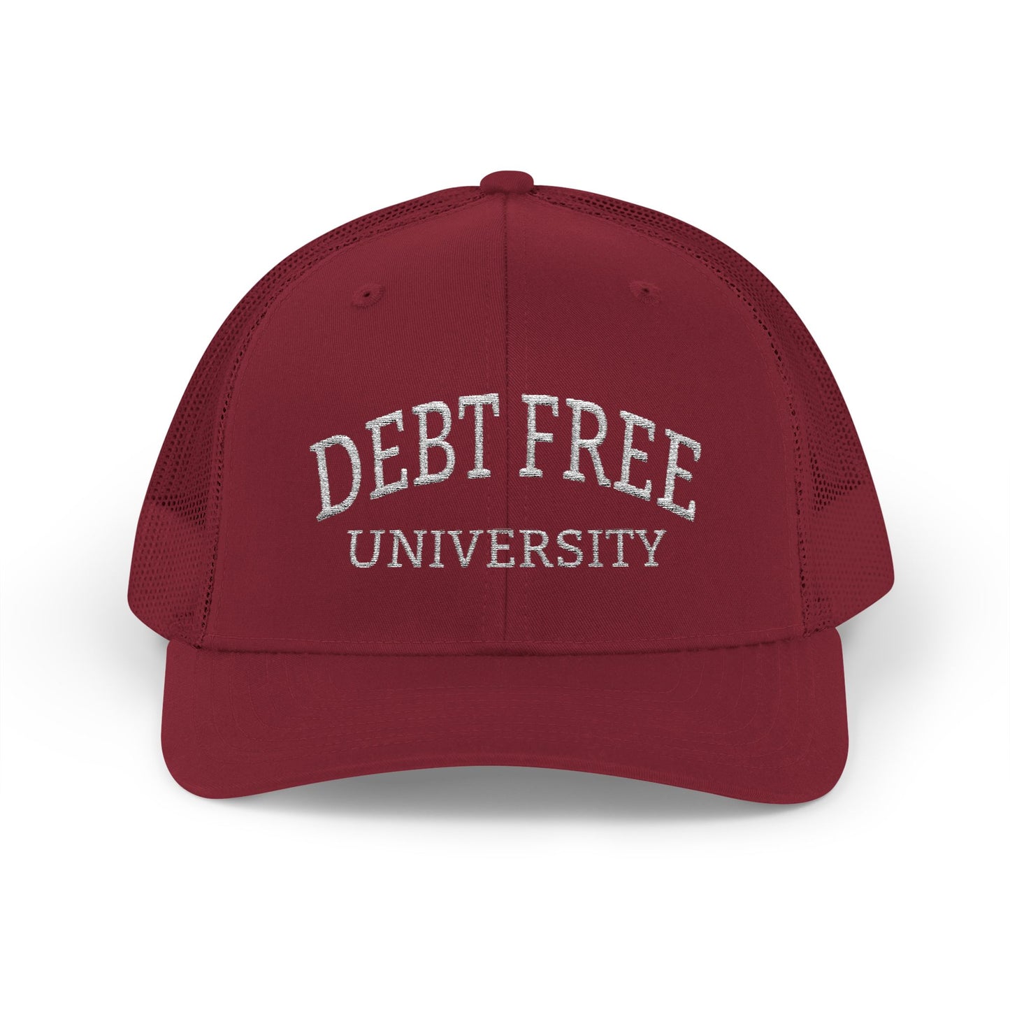 Debt Free University Embroidered Cap – Unisex Financial Freedom Hat