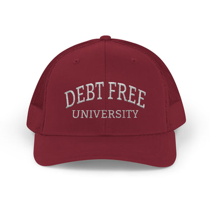 Debt Free University Embroidered Cap – Unisex Financial Freedom Hat