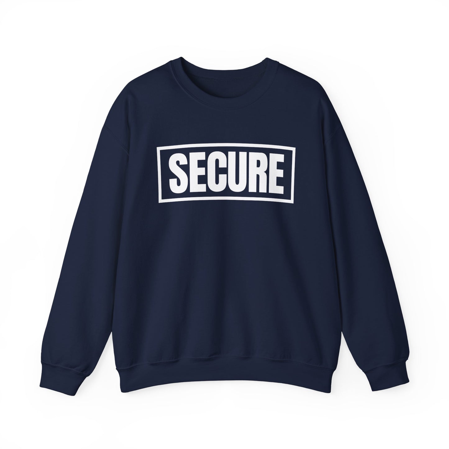 Secure White Design Unisex Sweatshirt - Confidence You Can Feel & Faith You Can Wear