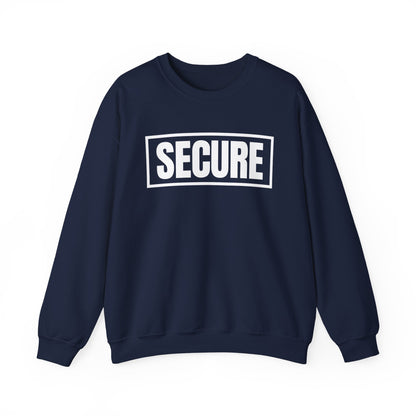 Secure White Design Unisex Sweatshirt - Confidence You Can Feel & Faith You Can Wear