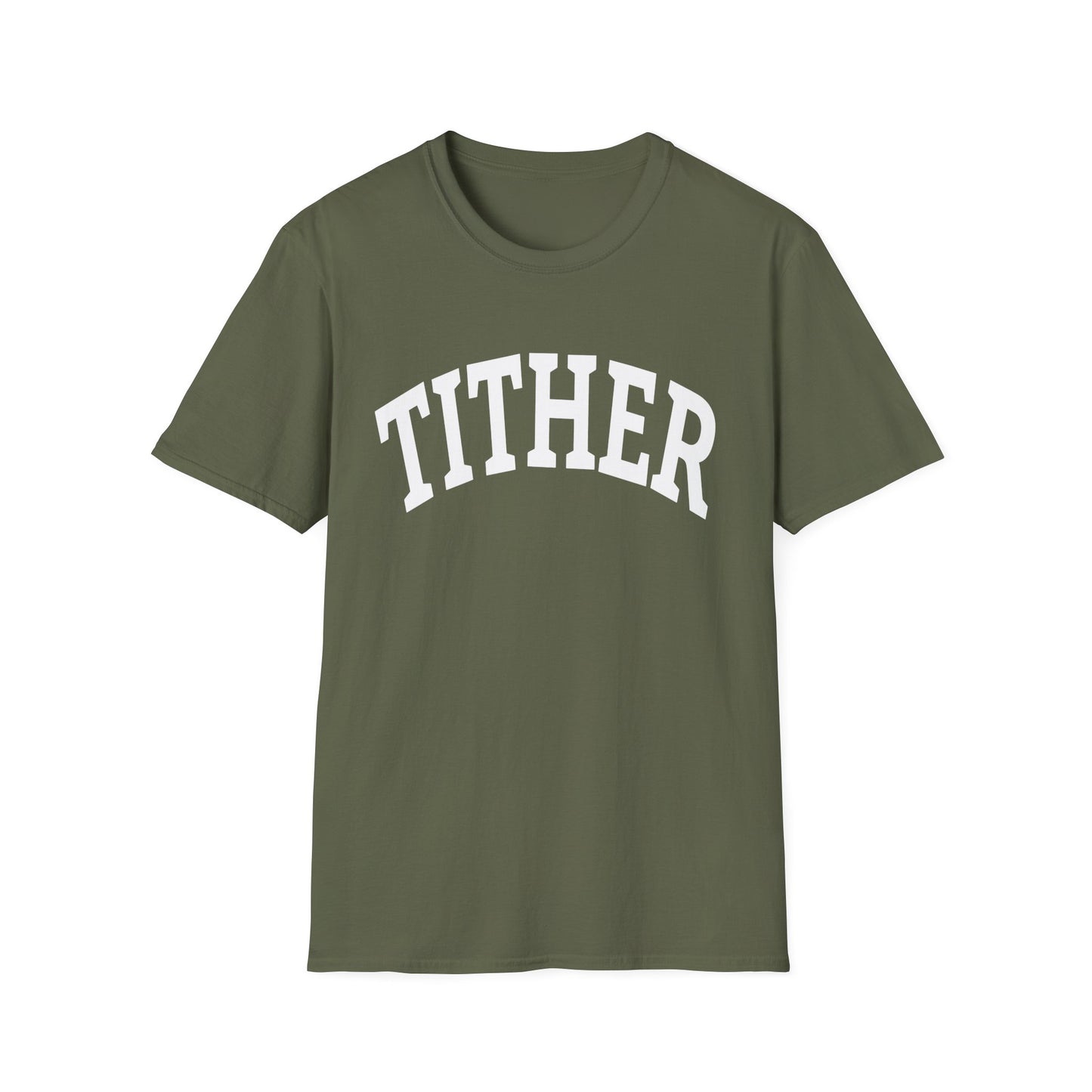 Committed Tither Collegiate T-Shirt | Faith-Based Tee | Tithing Lifestyle| Faith & Abundance Statement T-Shirt  | Financial Freedom Shirt