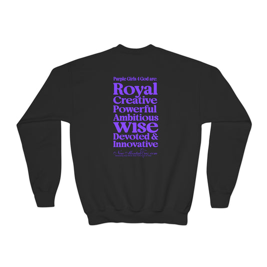 Purple Girls 4 God Youth Sweatshirt