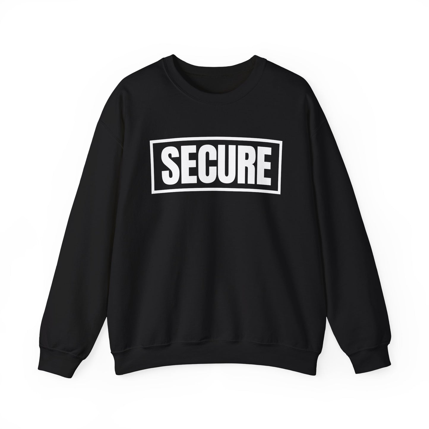 Secure White Design Unisex Sweatshirt - Confidence You Can Feel & Faith You Can Wear