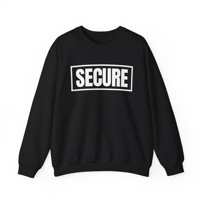 Secure White Design Unisex Sweatshirt - Confidence You Can Feel & Faith You Can Wear