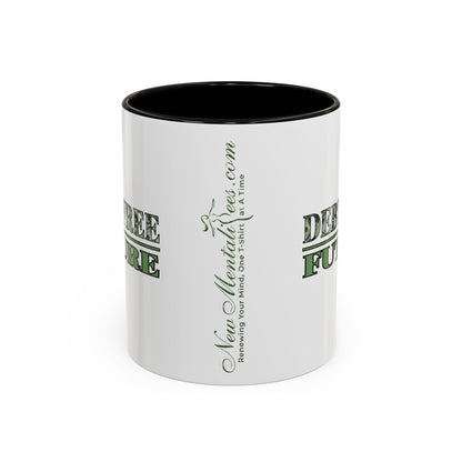 Debt Free Future Mug - More Money Motivation Coffee Cup - Pink, Black, Green
