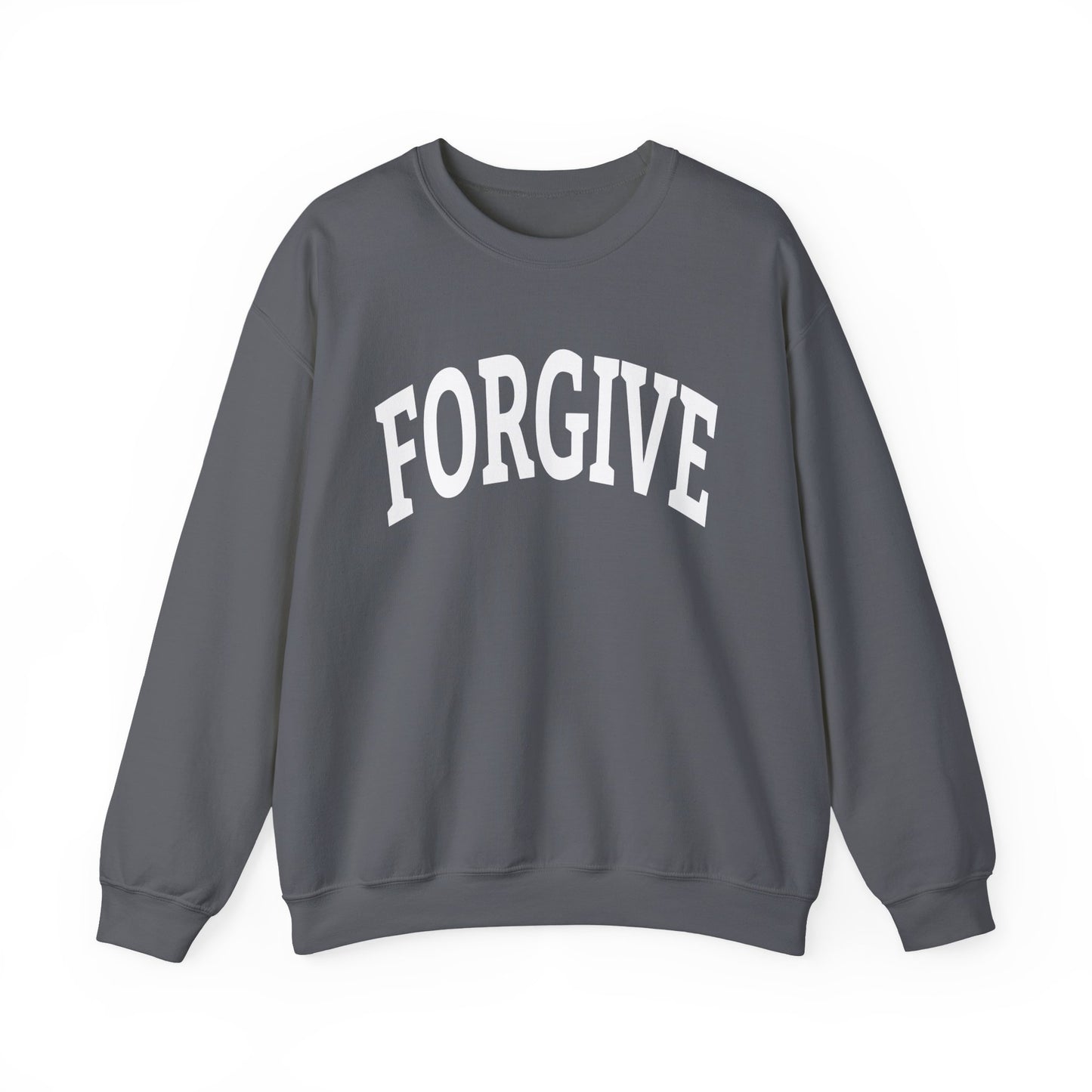 FREELY FORGIVE Collegiate Style Sweathirt | Faith-Based Sweatshirt | Christian Streetwear | Inspirational Gift