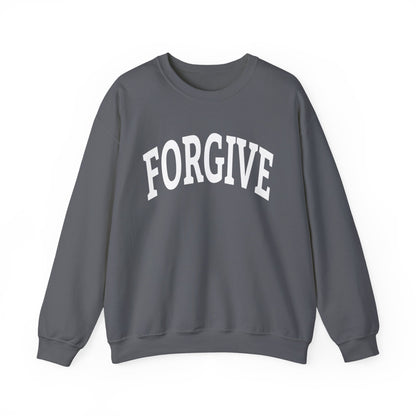 FREELY FORGIVE Collegiate Style Sweathirt | Faith-Based Sweatshirt | Christian Streetwear | Inspirational Gift