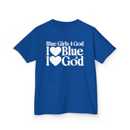 Blue Girls 4 God Youth T-shirt - You Are Trustworthy, Dependable, Confident, Honest, Loyal, Professional, and Inspirational!