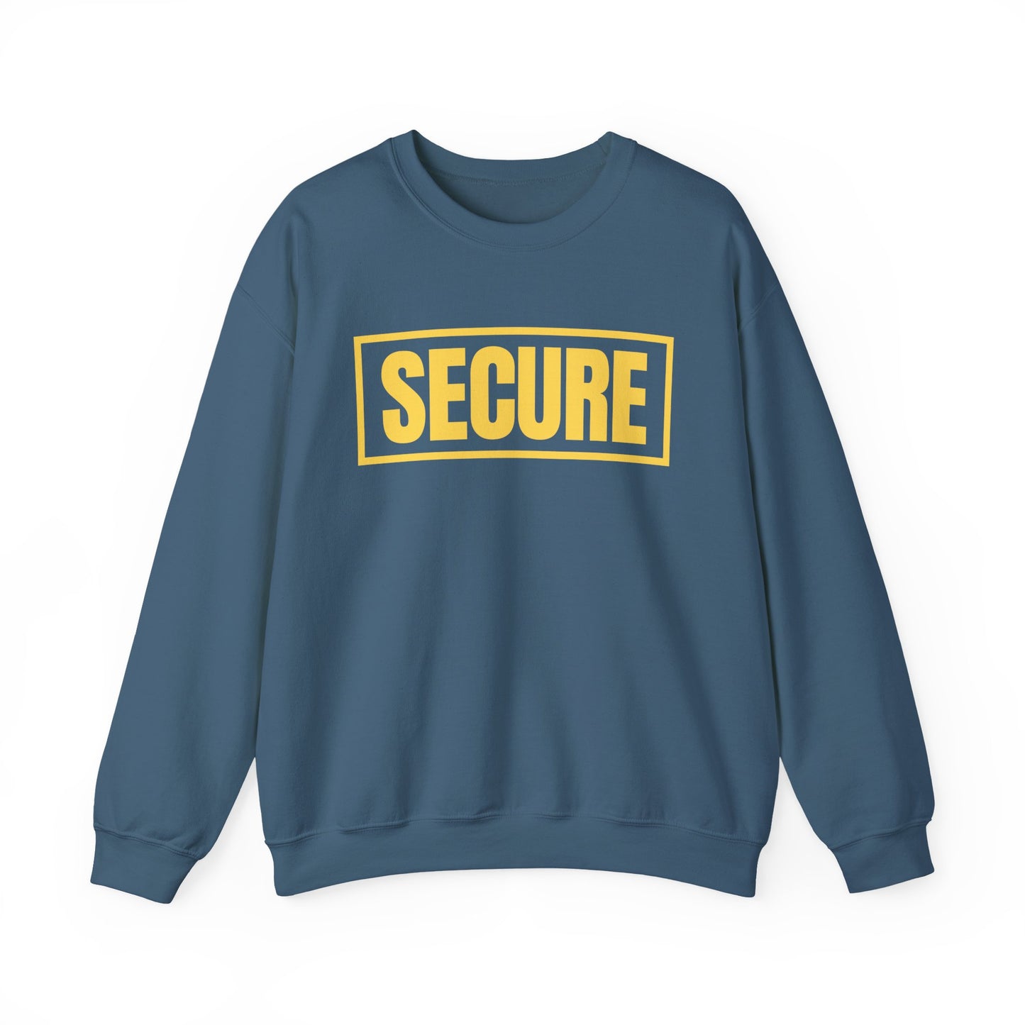 Secure Yellow Design Unisex Sweatshirt - Confidence You Can Feel & Faith You Can Wear