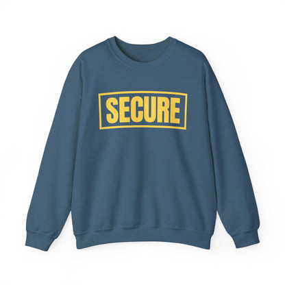 Secure Yellow Design Unisex Sweatshirt - Confidence You Can Feel & Faith You Can Wear