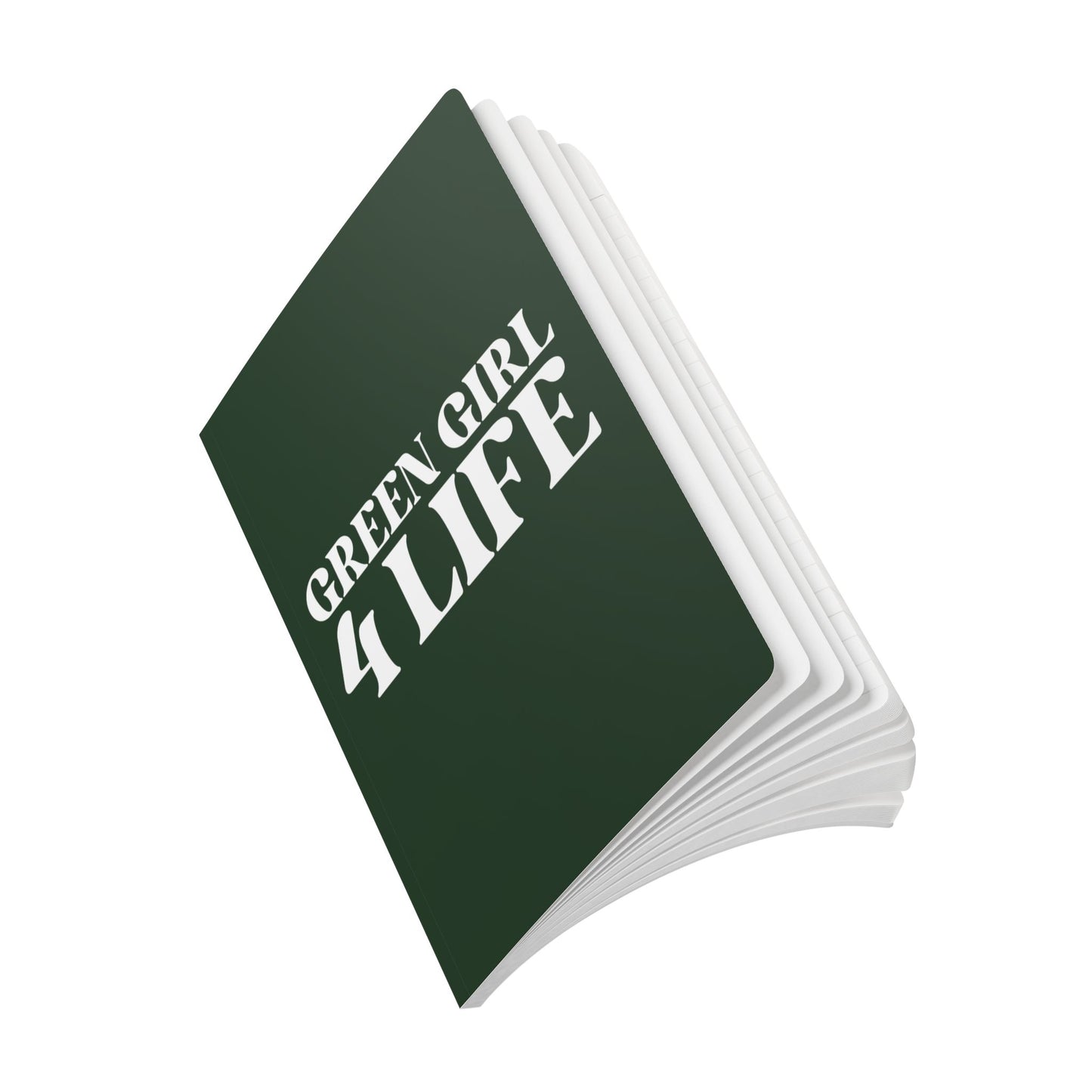💚 Green Girl 4 Life Softcover Journal – Double-Sided Inspirational Journal | 100 or 200 Pages | Notebook for Girls & Women Who Love Green