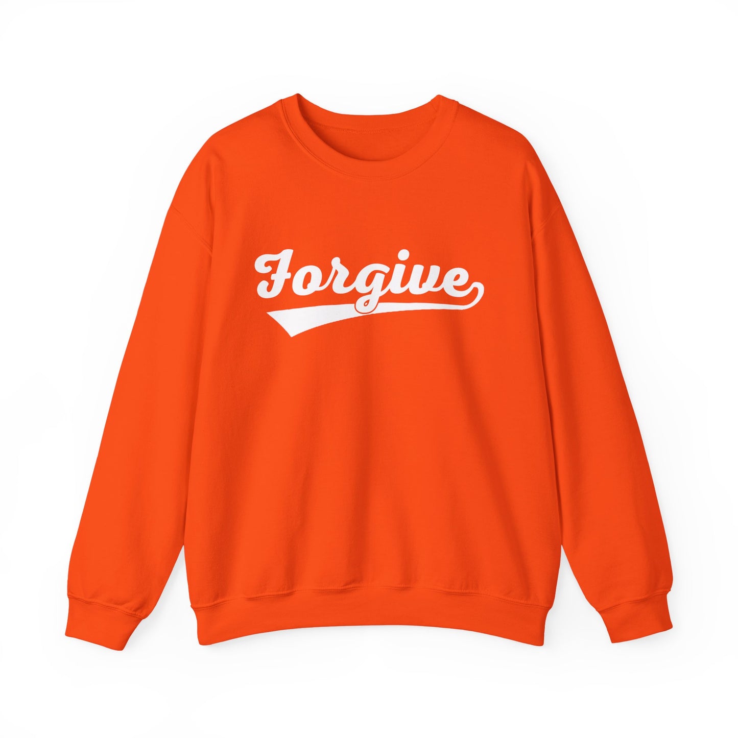HomeRun Forgive Sweatshirt | Baseball Script Crewneck | Inspirational Graphic Sweatshirt | Motivational Unisex Sweatshirt