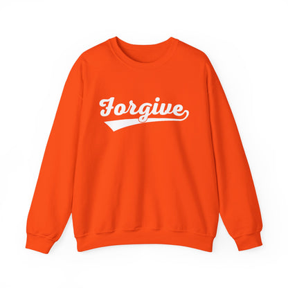 HomeRun Forgive Sweatshirt | Baseball Script Crewneck | Inspirational Graphic Sweatshirt | Motivational Unisex Sweatshirt