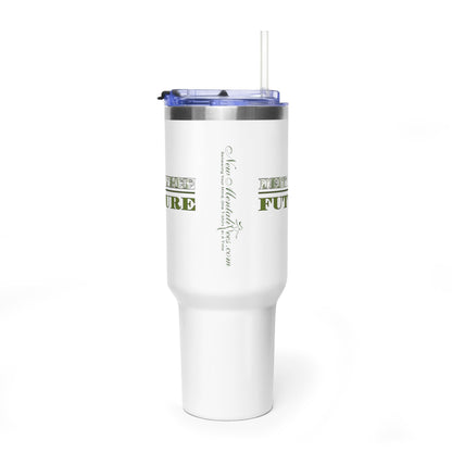 Debt Free Future 40oz Tumbler – Money Font Motivation Travel Cup
