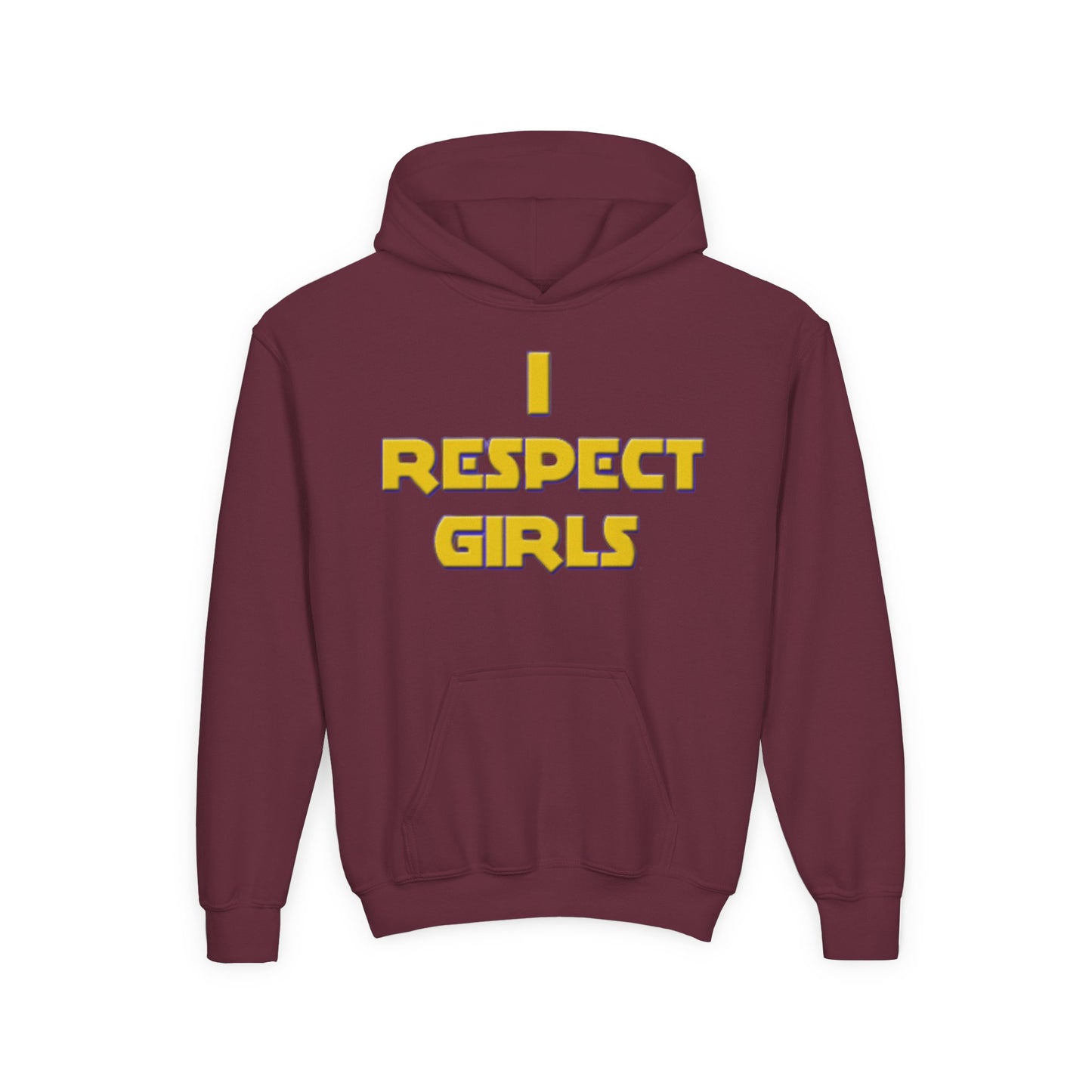 I Respect Girls Youth Hoodie - Real Young King Energy