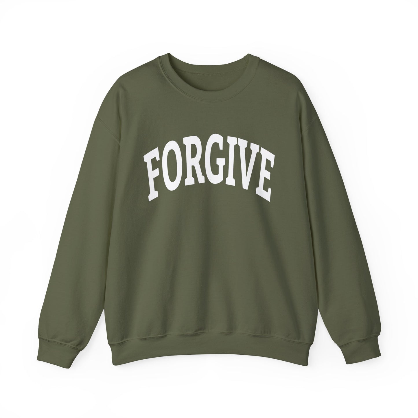 FREELY FORGIVE Collegiate Style Sweathirt | Faith-Based Sweatshirt | Christian Streetwear | Inspirational Gift