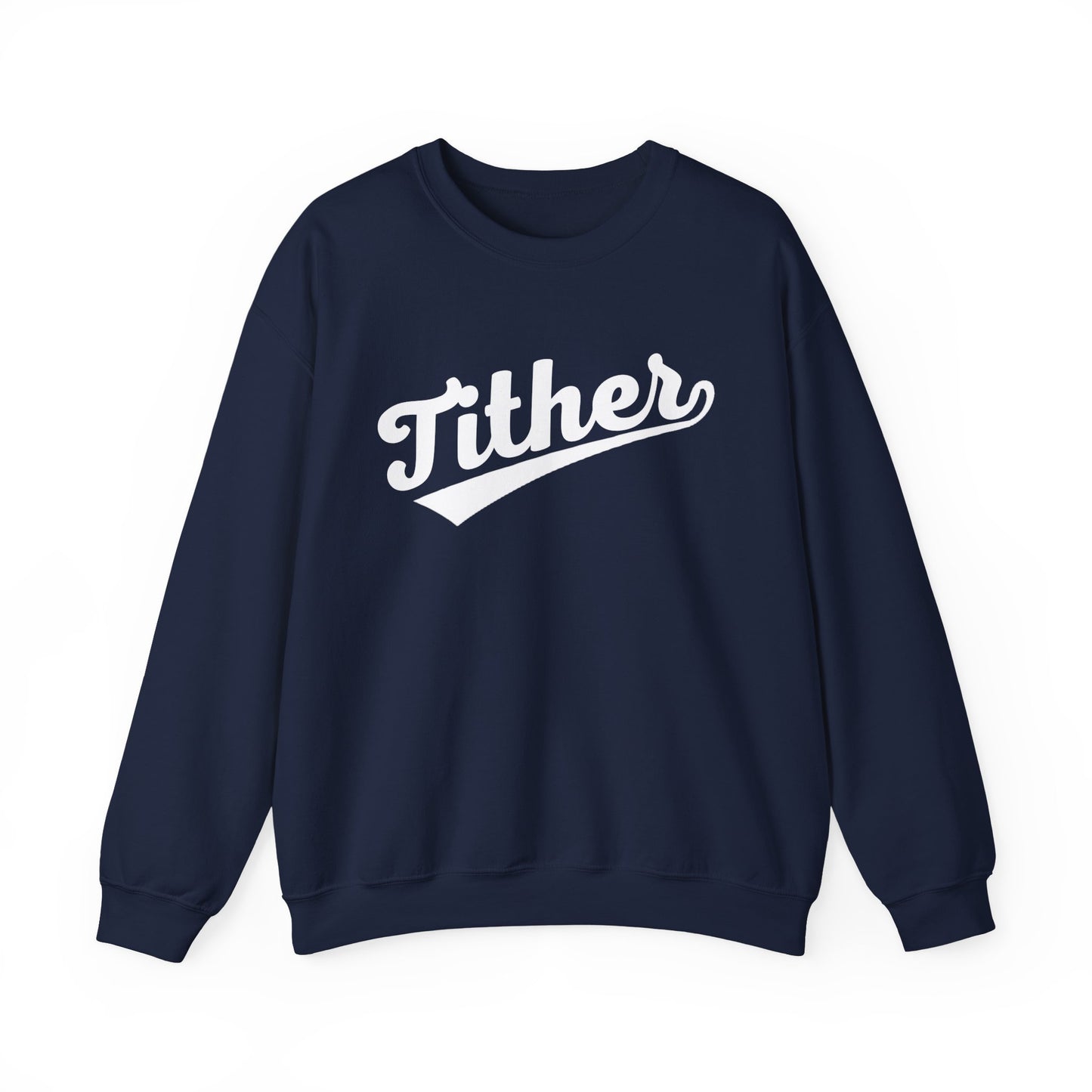 Home Run Tither Sweatshirt | Baseball Script Crewneck | Inspirational Giving Sweatshirt | Motivational Unisex Sweatshirt