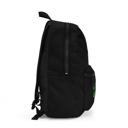 Green Girl 4 Life Black Contrast Backpack – Inspirational Girls School Backpack | Girl Power Bookbag | Lightweight Travel, School & Everyday Bag