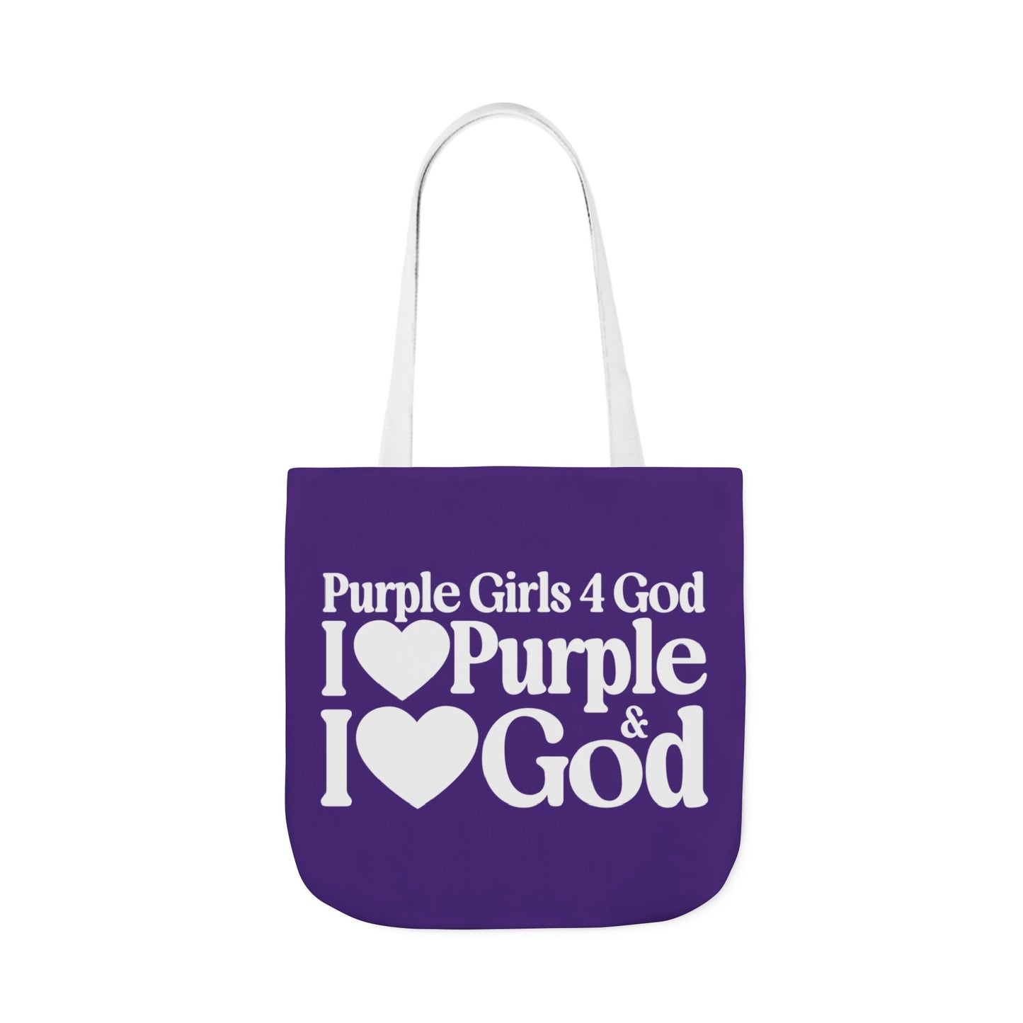 Purple Girls 4 God Tote Bag - You Are Royal, Creative, Powerful, Ambitious, Wise, Devoted, and Innovative!