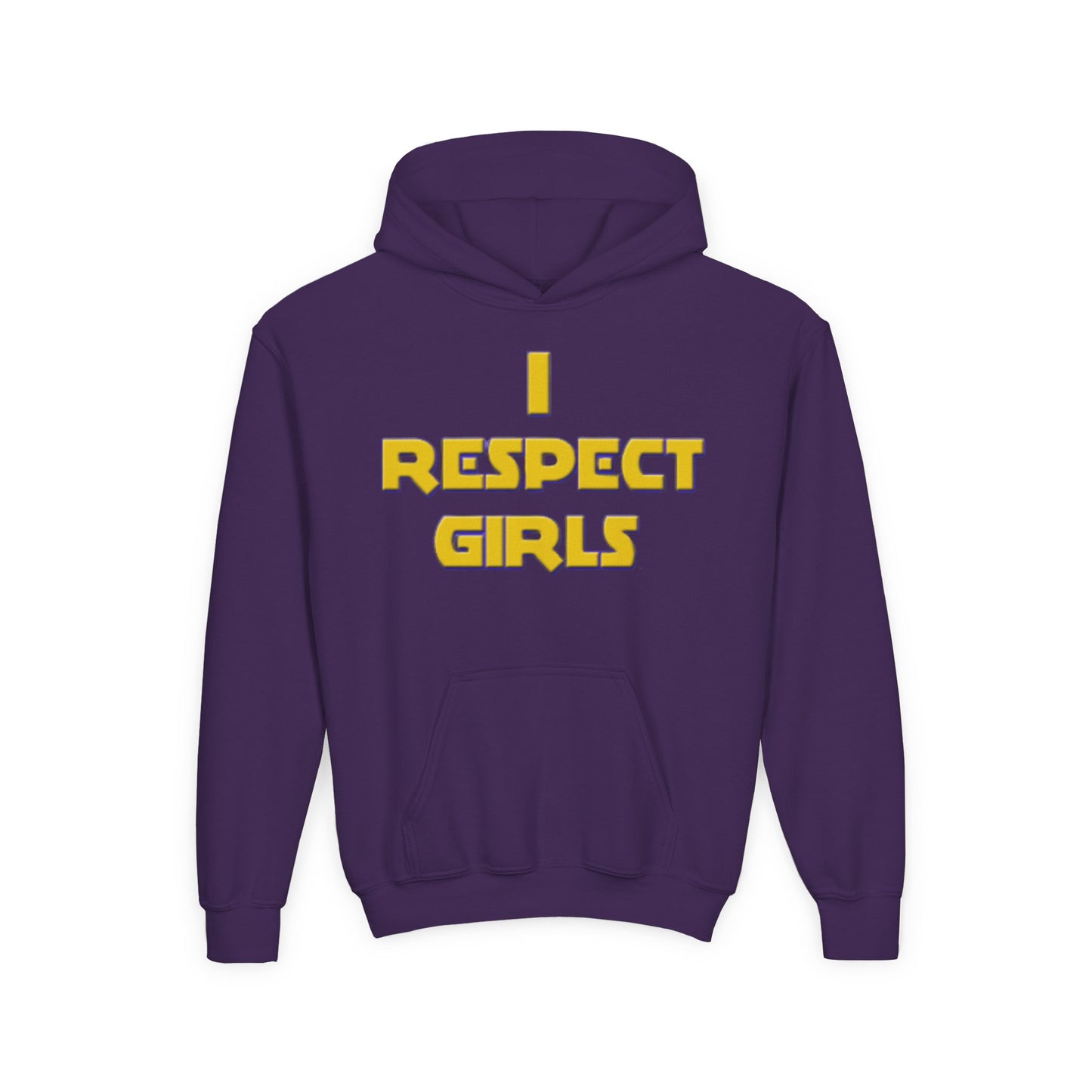 I Respect Girls Youth Hoodie - Real Young King Energy