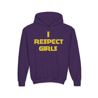 I Respect Girls Youth Hoodie - Real Young King Energy