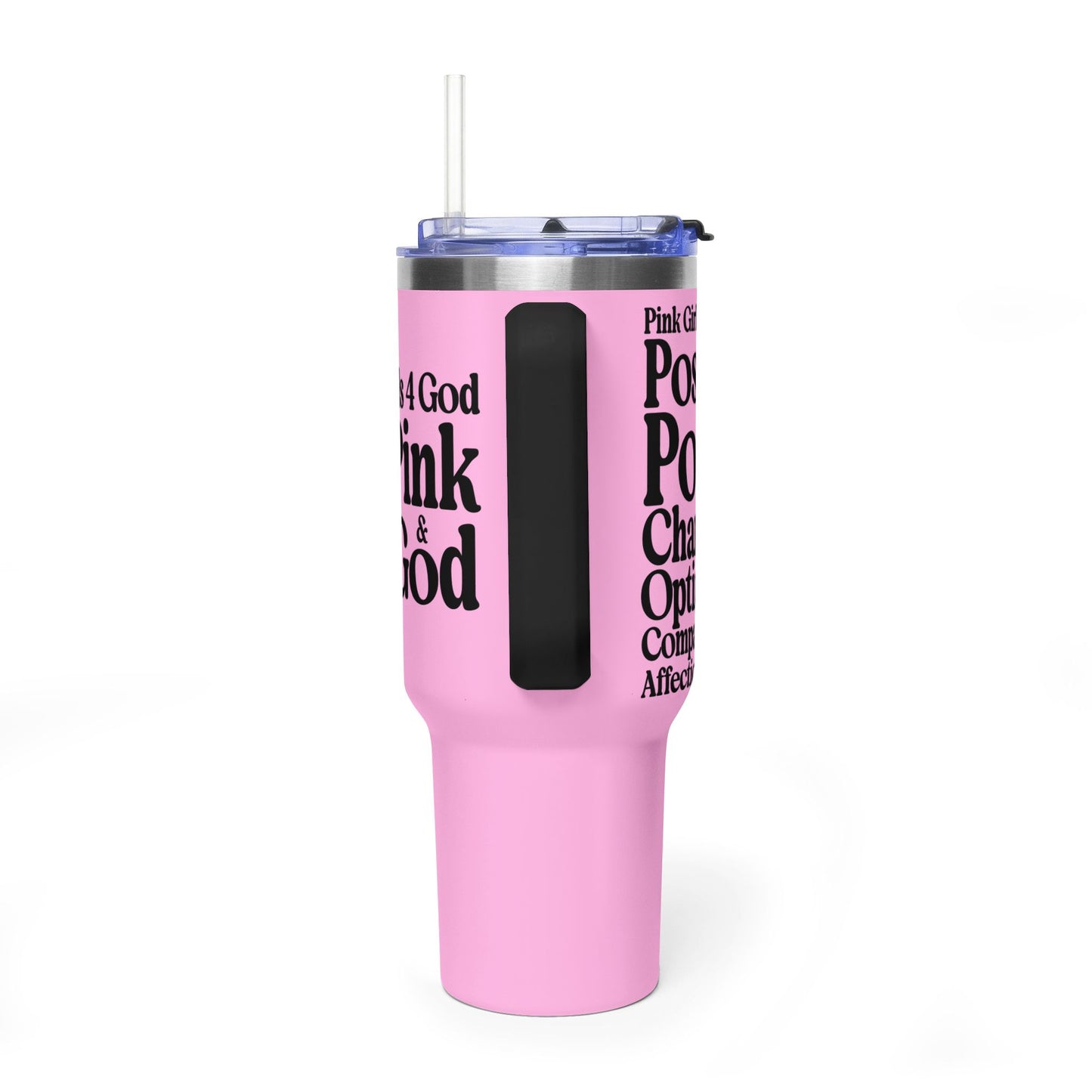 Pink Girls 4 God Colorful Tumbler - Faith Filled Women Who Love Pink