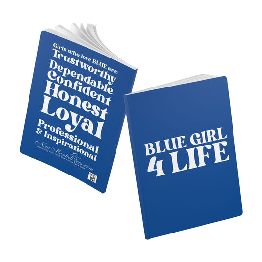 Blue Girls 4 God Softcover Journal – Double-Sided Inspirational Faith Journal | 100 or 200 Pages | Notebook for Girls & Women Who Love God